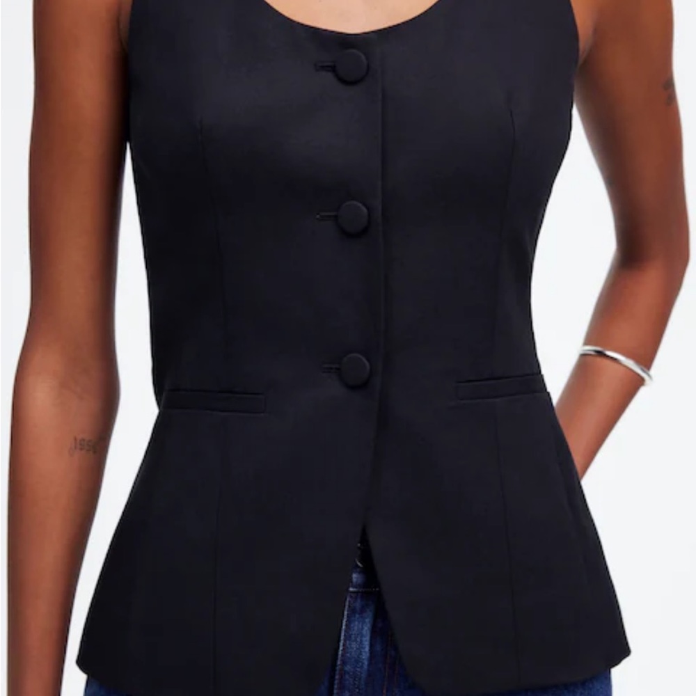 NWT Madewell Scoopneck Cutaway Vest